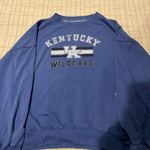 Colosseum Kentucky Wildcats Blue Crewneck Sweater